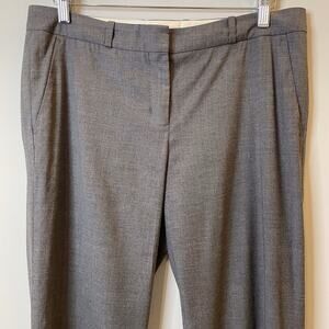 Hugo Boss Tulira Virgin Wool Slacks Full Length Dress Pants Office Exec Gray 6